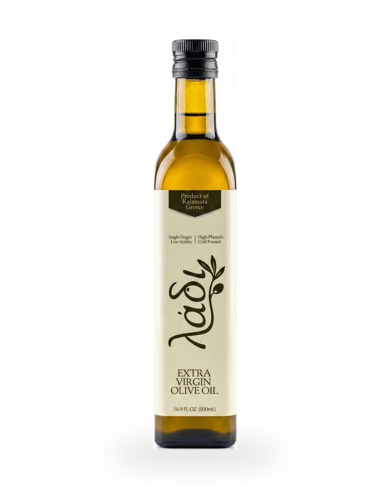 λάδι 500 mL bottle of extra virgin olive oil