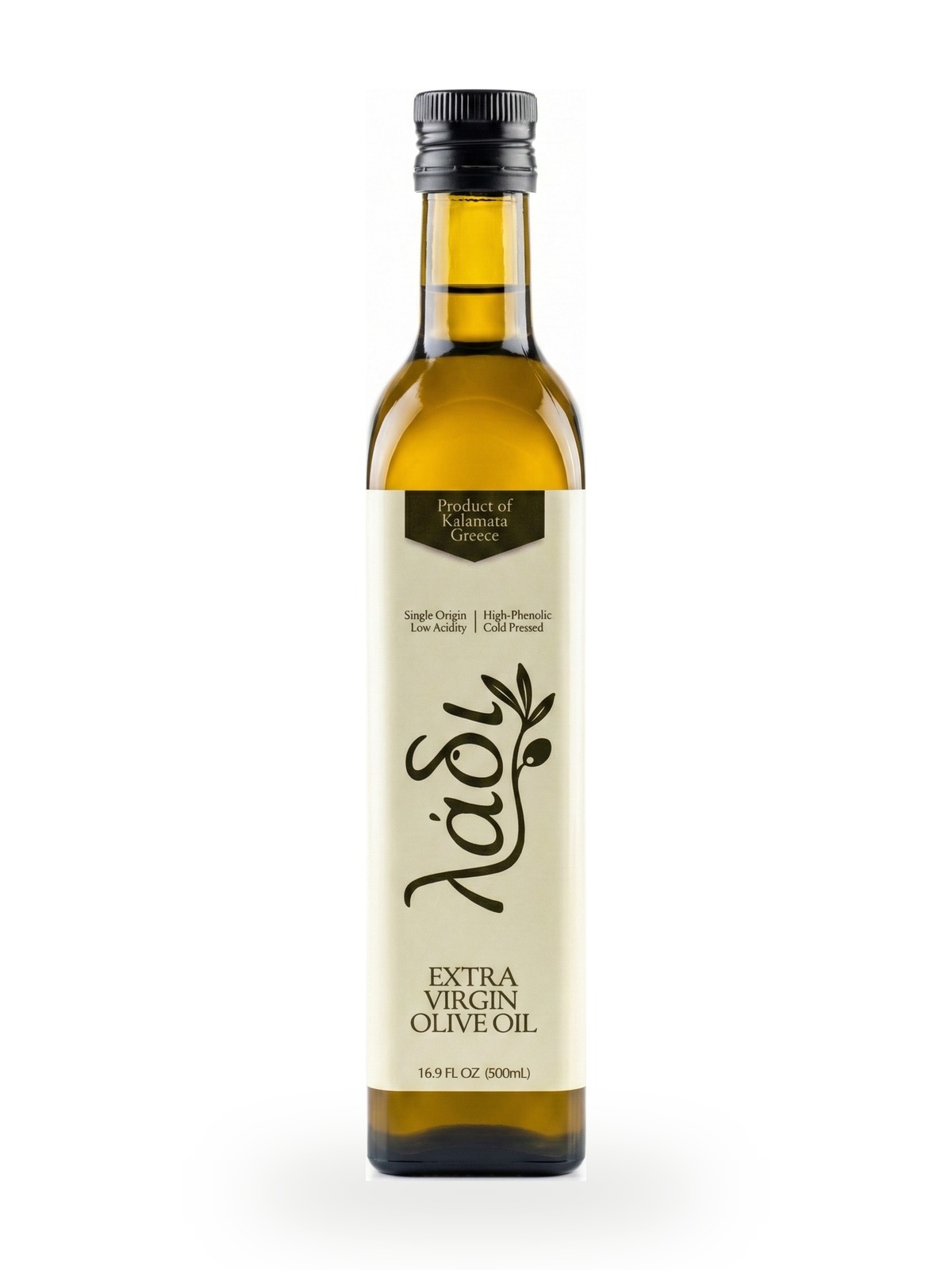 λάδι 500 mL bottle of extra virgin olive oil